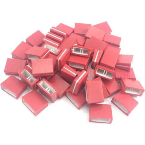 50PCS/lot red color Cap Knob For PIONEER DJM-250 350 400 600 700 800 Mixer Channel Crossfader