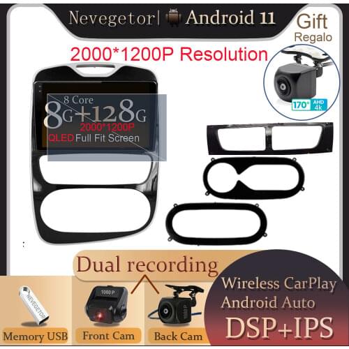 Android 10.0 Car Radio Multimedia Auto GPS Navigation For Renault Clio 4 BH98 KH98 2012 - 2016 NO DVD