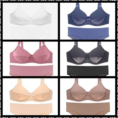 BALDAUREN Glossy Plus Size Bra Set European /American Ultra-Thin Sexy Underwear Comfortable & Breathable Big Cup Bras Lingerie