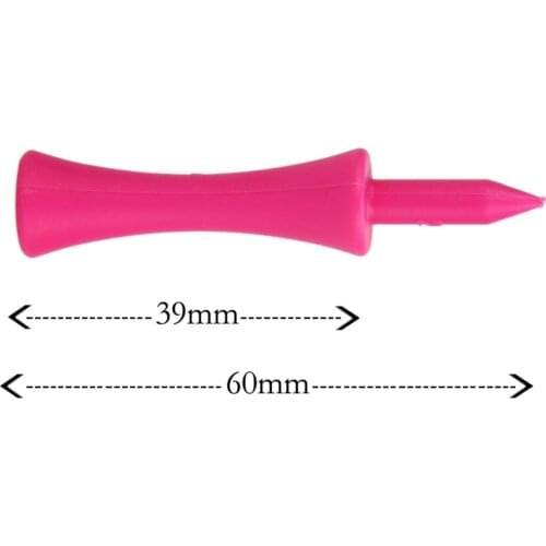 Free Shipping! 100pcs+60MM Plastic pink Golf castle ball Tees Golfer Club Practice Accessory Sports