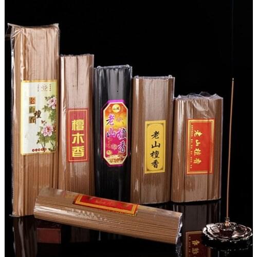 Buddha Incense Stick Smokeless Laoshan Sandalwood Incense Indoor Ceremony Buddha Home Decor 22cm or 27cm Length