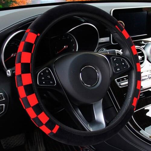 Car Steering Wheel Cover Anti Slip Protector Universal 15 Inch Soft Material Non-slip Steering Wheel Cover Auto Decoration Hot