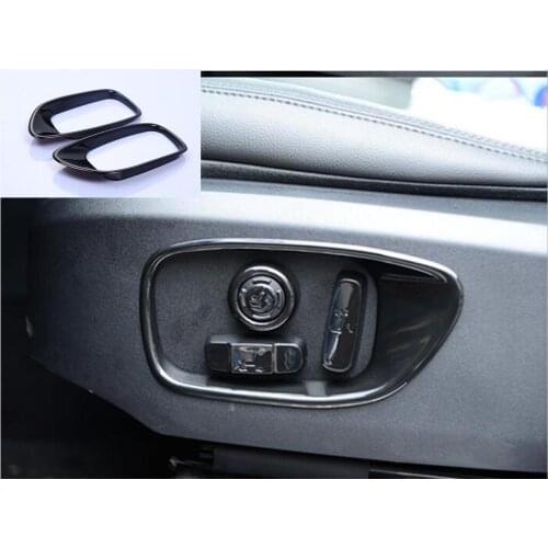 For Land rover Discovery Sport Car-Styling Side Seat Decoration Frame Cover Trim Gloss Black Auto Accessories 2015 2016 2017