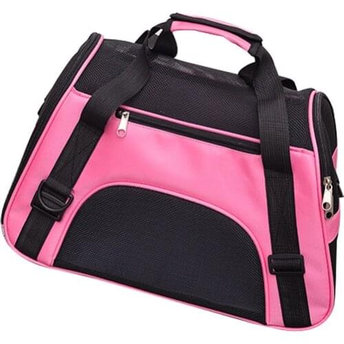 Breathable Small Dog Carrier Bag Portable Folding Cat Bag Soft Sided Dog Shoulder Bag Pet Outdoor Travel Handbag for Dog Cats