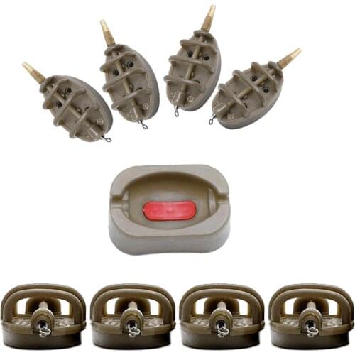 Carp Fishing Feeder Lure Bait Trap Baiting Tool Tackle Mould with Lead Weight