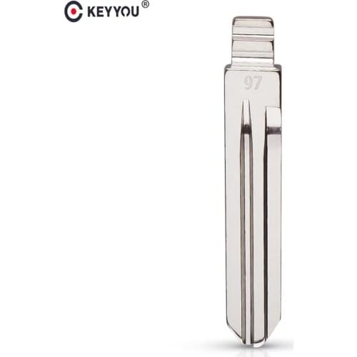 KEYYOU 10X Middle slot NO.97 Key Blade Blank Remote Key Blade FOR Hyundai ELANTRA CELESTA Flip Remote Car Key Blade Replacement