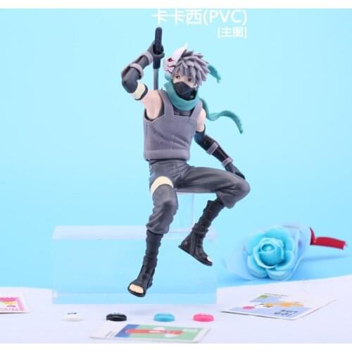 Classic Naruto Shippuden Card Jewel Kakashi Anime Doll PVC Action Figure Model Toys Decoration Childrens Gifts Collectibles