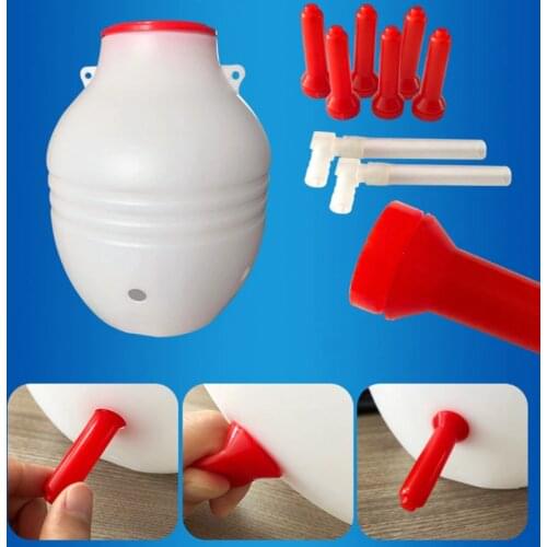 425C Lamb Milk Feeder Piglet Milk Bottle Automatic Nursing Bucket Veterinary Breastfeeding Device with 6 Silicone Nipples