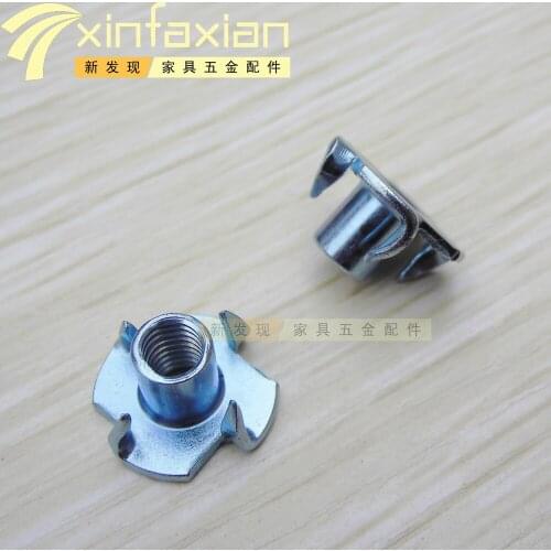 Furniture legs nail nut forging forging claw nails four claws nut M5 M6 M8