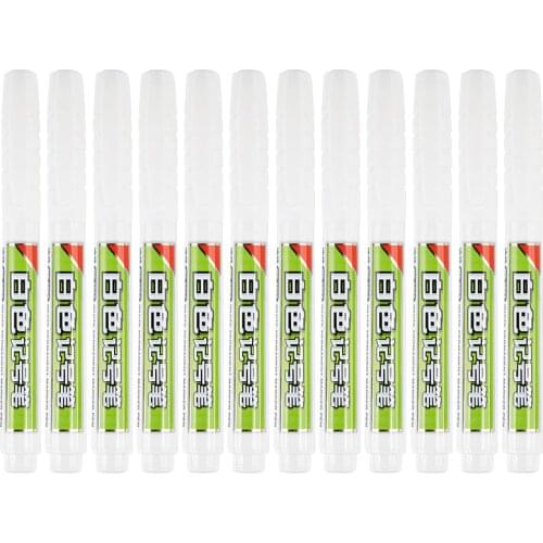 Pack of 12 Baoke MP2907 White Oily Marker, Fine Art Advertising Hook Line Marker Small Single-head Marker