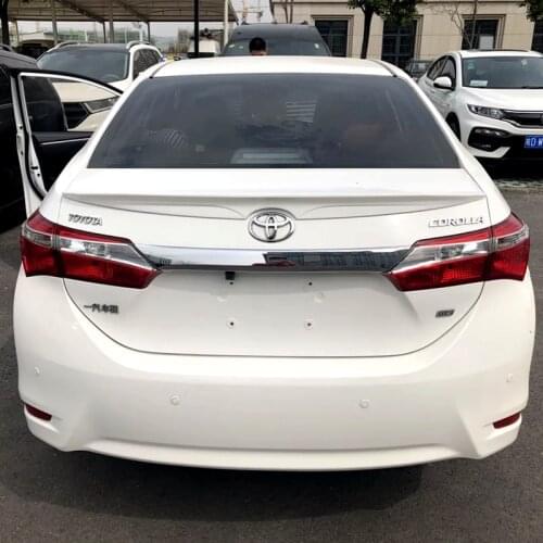 ABS Plastic Unpainted Color Rear Trunk Wing Boot Lip Spoiler Car Accessories For Toyota Corolla 2014 2015 2016 2017 2018 spoiler