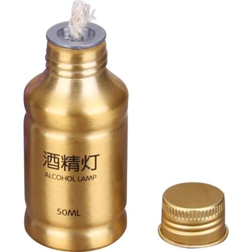 Portable Mini 50ml Aluminum Alloy Alcohol Burner Lamp Chemistry Lab Equipment Test Tube Heating Tool Supplies