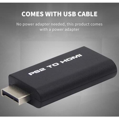Portable PS2 To HDMI Audio Video Converter Adapter AV HDMI Cable For SONY PlayStation 2 Plug And Play Parts