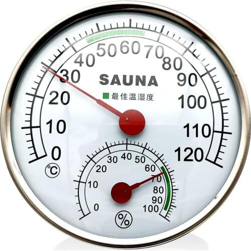 Indoor Green Hygrometer Portable Wall Hanging Weather Thermometer