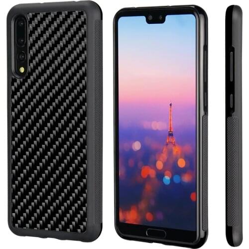 Mcase Anti-Slide for Huawei P30 P30 Pro Case Back Cover Luxury Real Carbon Fiber Case for For Huawei P30 / P30 Pro Non Slip Case