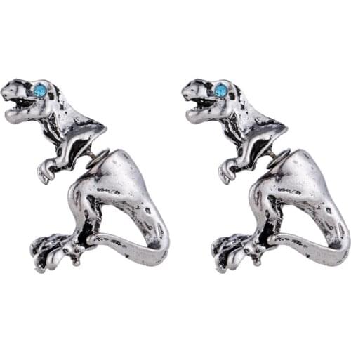 1 Pcs Cool Punk Style Rock Temptation Alloy Dinosaur Dragon Ear Cuff Wrap Earrings Drop Shipping