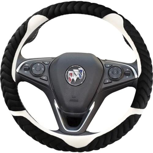 Warm Flannelette Car Steering Wheel Covers Interior Accessories 38cm for Buick lacrosse Excellet Verano Regal Car Styling