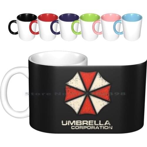 Umbrella Corporation Vintage Ceramic Mugs Coffee Cups Milk Tea Mug Umbrella Corp Corporation Organization Soldiers Medicine
