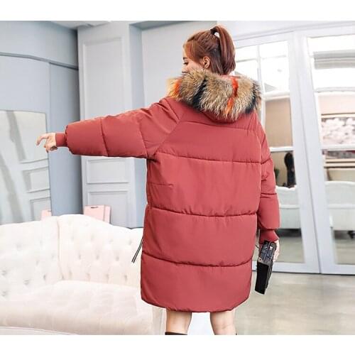 Winter coat thickened parka women 2020 New Students Loose Long Padded Jackets Warm Hooded Overcoat chaqueta feminino