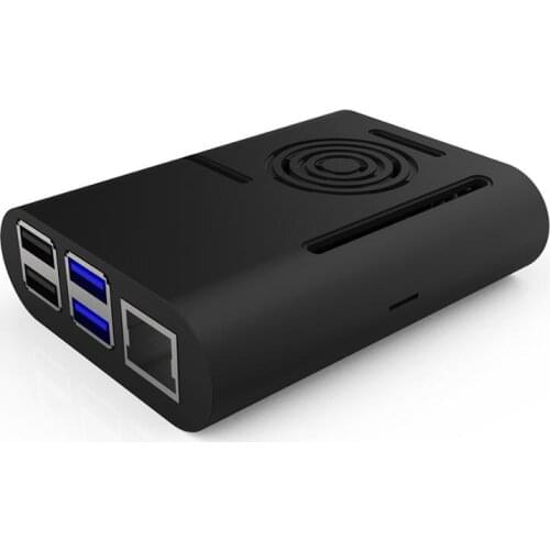 2020 New custom black fan cooled Raspberry PI 4 ABS Case