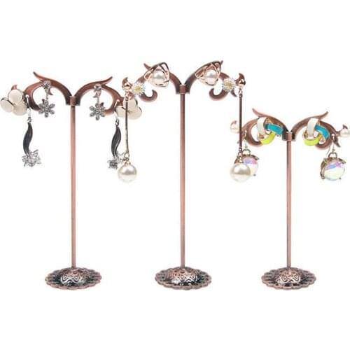 Fashion Metal Jewelry Display Earring Holder Display Crystal Jewelry Earring Display Stand Wholesale Colors 3 pcs/Lot/5packs