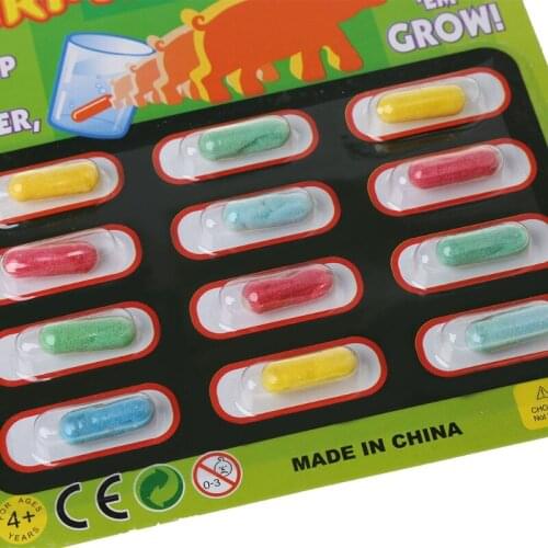 4PCS Magic Grow Capsules Baby Cognition Toys Educational Toy Larger In Water D0JC