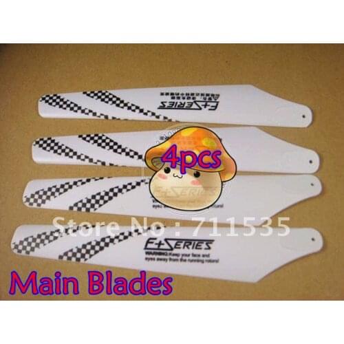 4pcs 140mm Long 14cm Plastic Main Blades Propeller Spare parts Accessories For DFD AVATAR F163 Remote Control 4.5Ch RTF RC Heli