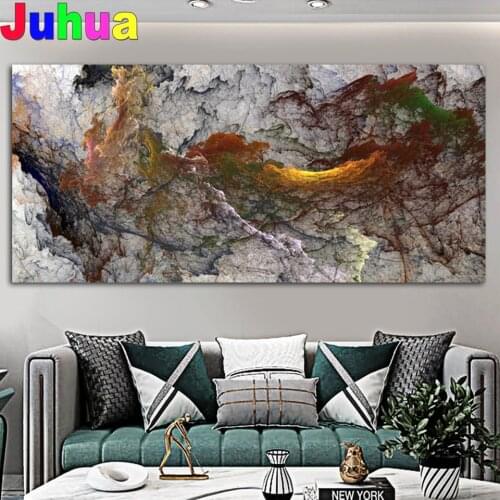 Diamond painting"Cloud Abstract"Diamond Embroidery Full square/round drills Mosaic Grey landscape Diamond patterns Wall Art