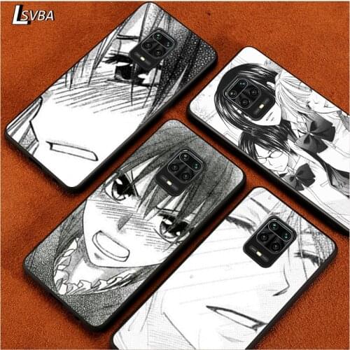 Black Soft Cover Cute Japan Cartoon Girl for Xiaomi Redmi Note 9 9S 8 8T 7 7S 6 5A 5 4X 4 Pro Max Prime Phone Case