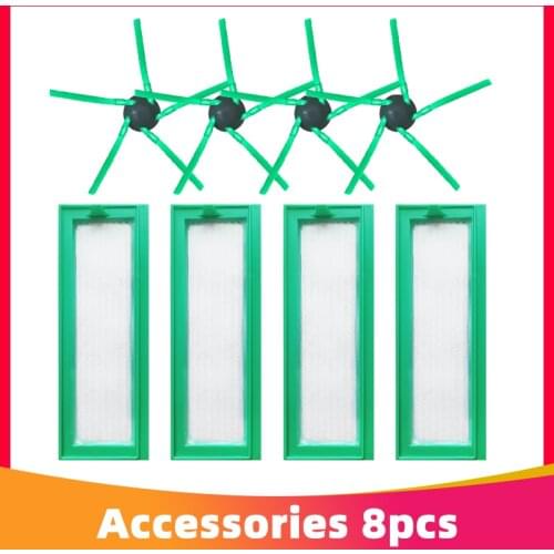 For Vorwerk Kobold VR200 Robot Vacuum Cleaner Replacement Hepa Filter Side Brush