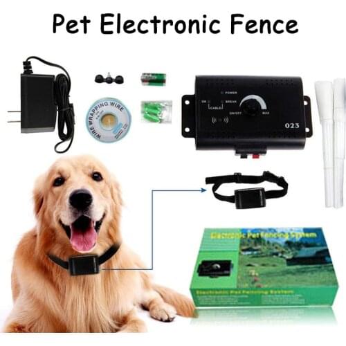 1pc Safety Pet Dog Electric Fence With Waterproof Dog Electronic Training Collar Buried Electric Dog Fence Containment System
