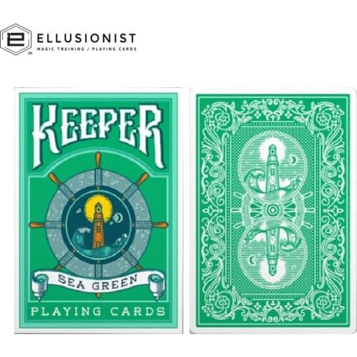 Ellusionist Keeper Sea Green Playing Cards Bicycle Deck USPCC Collectible Poker Magic Card Games Magic Tricks Props for Magician