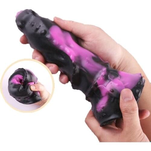 Liquid Silicone Animal Dildo, Strong Suction Cup Mouse Dildio For Women, Penis Big Anal Butt Plug Sex Toys Artificial Consolador