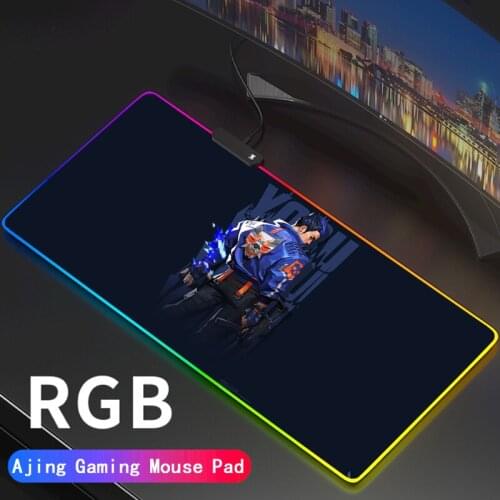 Valorant Gaming Mouse Pad RGB Computer Mousepad Gamer Custom DIY Large XXL Backlight Keyboard Desk Mat for CSGO