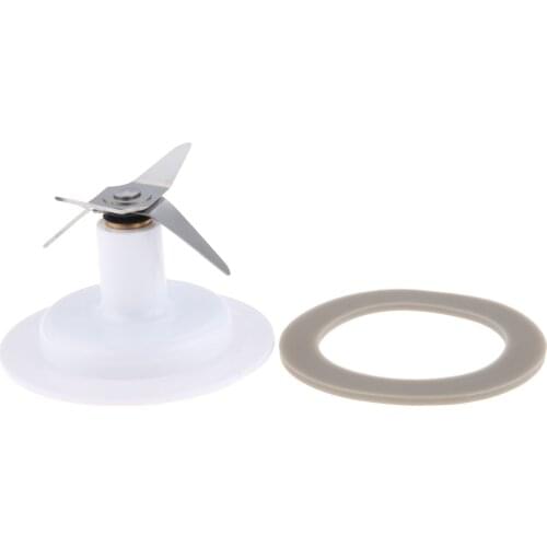 2pcs/kit Blender Cutter Blade+Rubber Gasket Seal Ring fits for Hamilton Beach Glass/Plastic Jars 4-Leaf Cutting Holder OD 67.5mm