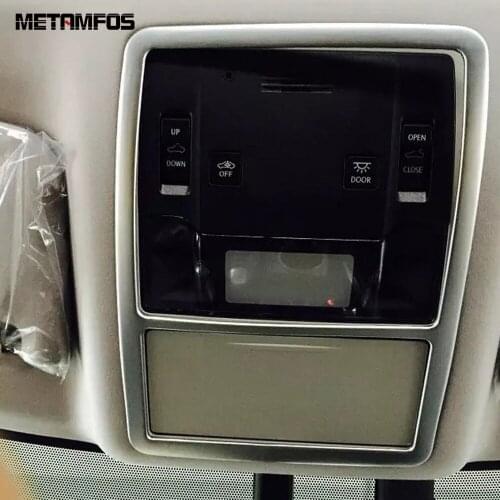 For Lexus RX 2016 2017 Matte Roof Reading Light Lamp Cover Trim Decoration Frame Sticker Interior Accessories Car Styling