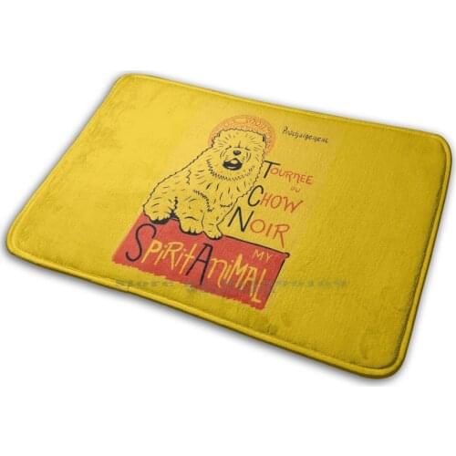 Cute Fluffy Chowchow Art Mat Rug Carpet Anti-Slip Bedroom Entrance Door Mat Chow Chow Chow Chow Dog Chow Chow Dog Chow Puppy