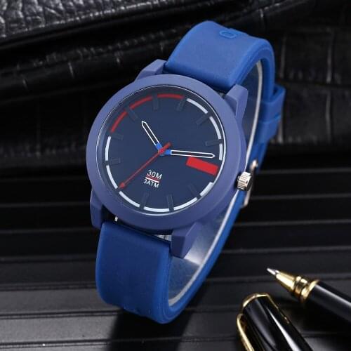 Fashion Casual Brand Watches for Mens Luxury Big Dial Silicone Band Watch Mens Famous Popular Quartz Wristwatches Wholesale