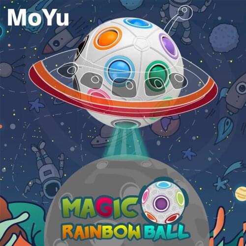 Moyu 20-holes Spheric Rainbow Magic Cube Puzzle Twist Ball 8/12/20 Holes Toy Brain Teaser Kids Gift Fashion Adult Kid Ball