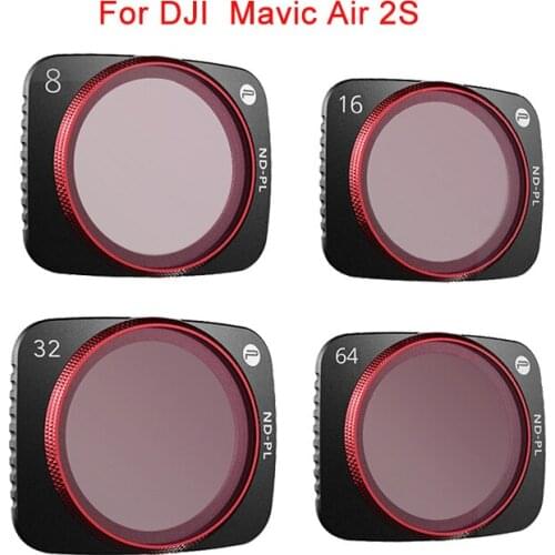 PGYTECH For DJI Mavic Air 2S CPL/ UV/ ND8 16 32 64PL/VND Lens Filters Set Professional Filter Kit Air2S