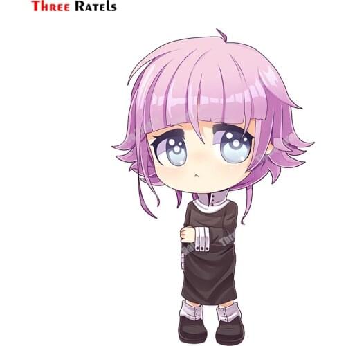 Three Ratels A864 Soul Eater Cute Cry Car Decals Anime Windshield Windows Sticker Refrigerator Motorcycle Car Styling