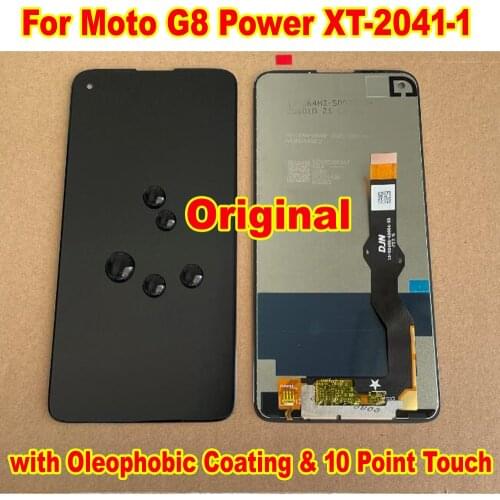 Original Best Glass Sensor LCD Display Touch Screen Digitizer Assembly For Motorola Moto G8 Power XT-2041-1 Phone Pantalla