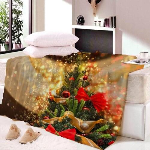 Christmas treeThin Blanket 3DPrinted for Kids Adults Super Soft Throw Blanket bedsheet Quilt CoverTravel Dropshipping