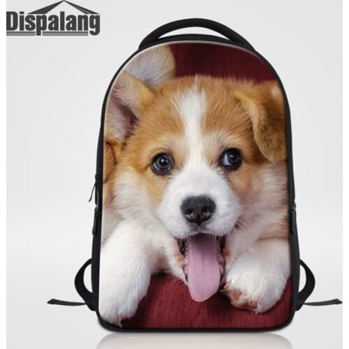 Dispalang Cute Dog Print Backcpack for Teenage Girls Female Youth Backpacks Laptop Backpack Back To School Bag mochilas feminina