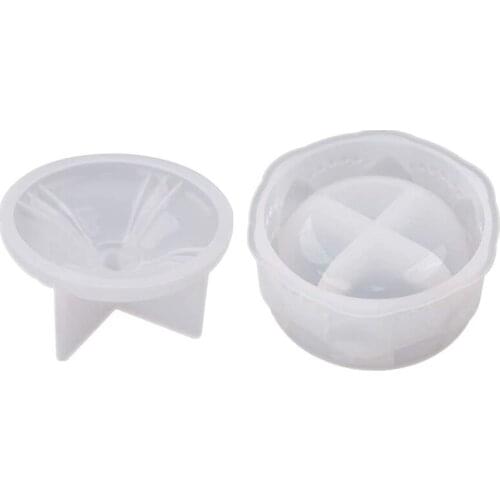 Storage Box Silicone Jewelry Box Mold Epoxy Resin Mold Suitable for Candle Holder Jewelry Box DIY Decoration Supplies