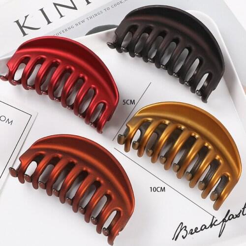 Women Geometric Hair Claw Lady Crab Hair Clips Elegant Hair Accessories Big Hairpin Bath Shower Makeup Wash Face Headwear