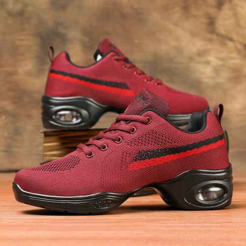 2021 Sneakers Dance Shoes for Women Flying Woven Mesh Comfortable Modern Jazz Dancing Shoes Girls Ladies Outdoor Sports Shoes