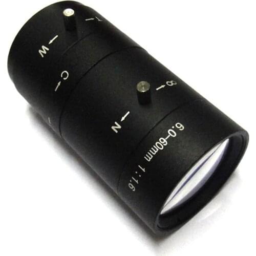 1/3" CS 6-60mm CCTV Lens IR F1.6 Aperture Focal Manual Iris for IP CCD Camera