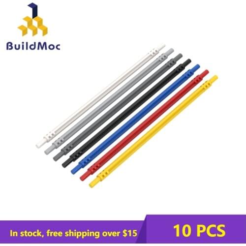 10PCS MOC Bricks 32202 1x16 Soft Cross Shaft 32202 Brick High-Tech Changeover Catch Building Blocks Parts DIY Educational Toys