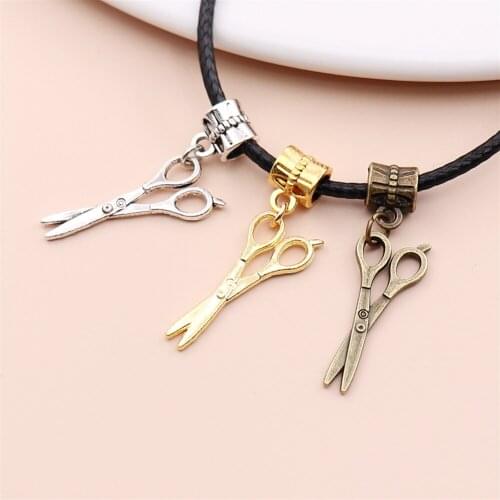 Wholesale lots 25PCS fit Pandora charm bracelet DIY pendant beads dangle Scissors charms for jewelry making